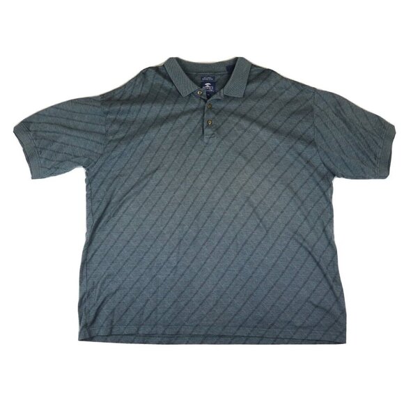 PEBBLE BEACH - MEN'S BLUE SHORT SLEEVE POLO SHIRT - SIZE XL - Picture 1 of 13